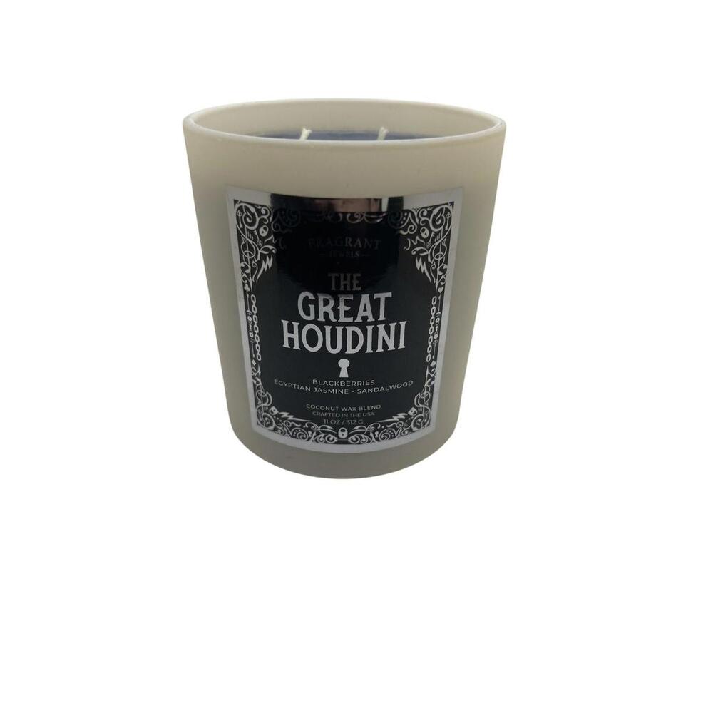Fragrant Jewels Great Houdini Dark Berries Scented Candle 11oz White 2-Wick